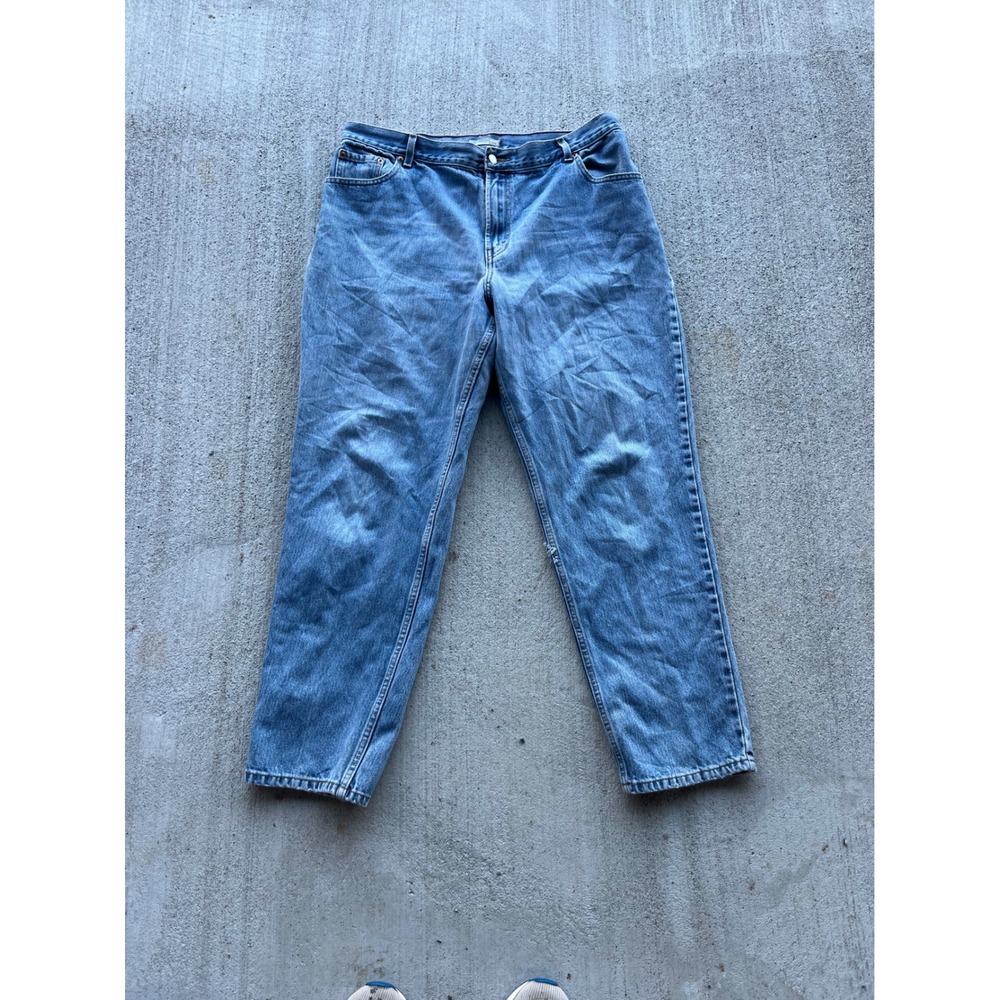 Levis 550 Relaxed Tapered Jeans Womens 18M Medium Wash High Rise Denim